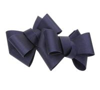 NIYANGLE Classic Navy Blue Grosgrain Fabric Bow Shoe Clips Removable Shoe Buckle Decorations for Flats Accessories