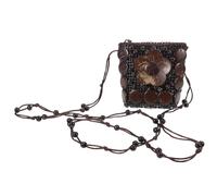 NIYANGLE Coconut Shell Shoulder Bag: Small Crossbody Bag For Girls Women - Travel Small Tote - Boho Purse With Flower & Beaded Strap For Cell Phone Summer Beach