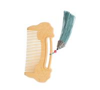 NIYANGLE Comb with Ruyi Lock Design Fine Tooth for Hair Beard Grooming Handmade Wooden Grooming Tool Luxurious Special Occasions