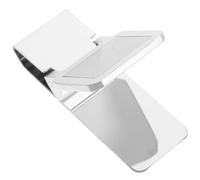 NIYANGLE Compact Stainless Steel Money Clip Practical Metal Bill Fold Clip Cash Holder for Travel and Work