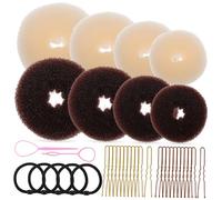 NIYANGLE Complete Hair Bun Makers Kit Hair Donuts u Twisting Tools for Women Girls