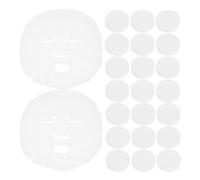 NIYANGLE Compressed Facial Mask 100Pcs Pure Cotton Sweet Shape Disposable Skin Care DIY Home Use Highly Absorbent Soft Material Facial Treatment Masks