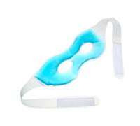 NIYANGLE Cooling Eye Mask Pvc Hollow Design and Gel Material for Comfortable Eye Care, Reusable Ice Bag for Meditation and Reposing, Blue Simple Shape Blindfold for Soothing Cold Therapy