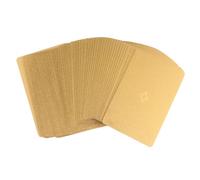 NIYANGLE Creative Gold Colour Playing Cards with Excellent Hand Feeling and Good Toughness, Paper Material Deck for Home Bar Office Board Game and Presenting a Gift