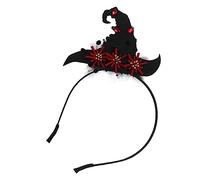 NIYANGLE Creative Halloween Wizard Cap Hairband for Adults and Black and Hairband Novel Party Headband for Outdoor Activities