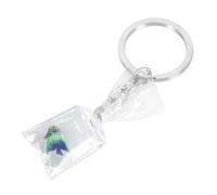 NIYANGLE Creative Resin Fish Pendant Keychain Tropical Fish Water Bag Charm Bag Hanging Key Ring for Women Accessories