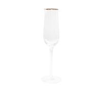 NIYANGLE Crystal Glass Tulip Design Cup 145ml Stemmed Drinking Goblet with Vertical Ribbed Pattern Gold Rim for Party Wine Juice Serving
