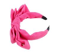 NIYANGLE Cute Netting Bowknot Hair Band Pink Bow Headband Retro Headband for Girls Fashionable Head Accessory for Women
