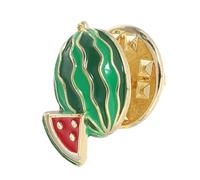 NIYANGLE Cute Watermelon Brooch Pin for Women Multipurpose Shirt Collar Badge with Playful Enamel Fruit Design Safety Pin for Summer Dresses Backpacks and Tropical Accessories
