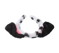 NIYANGLE Dalmatian Puppy Ears Headband Soft Plush Animal Ear Hairband for Women Makeup Party Cosplay Costume Accessory Cute Dog Spot Headwear