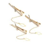 NIYANGLE Decorative Music Tie Clip Violin Guitar Design for Men Stylish Copper Tie Bars for Weddings Banquets and Parties Unique for Music Lovers