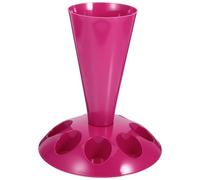 NIYANGLE Detachable Plastic Icing Piping Tip Holder Stand with 8 Nozzles Slots, Compact Nozzle Organizer for Cake Decorating Accessories, for Baking Enthusiasts and Everyday Desserts
