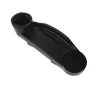 NIYANGLE Detachable Walker Tray for Seniors with Universal Cup Holder and Phone Stand, Multi-Function Black Plastic Senior Walker Tray Attachment for Utensils and Drinks