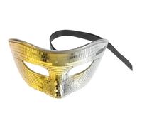 NIYANGLE Disco Mirror for Adults, Half Face Glitter Mask Made of Glass, Reflects Light and Adapts to Most Adult Faces, for Prom Nights and Halloween Party Accessories