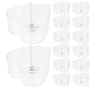 NIYANGLE DIY Candle Making Plastic Cups with Candlewick Wear Resistant Smooth Surface Aluminum Shell Candle Holders for Handicrafts and Aromatherapy