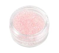 NIYANGLE DIY Crystal Micro Beads 1 Box Unique Design and Fine Workmanship Pink Glass Non-Porous Beads for Nail Art Accessories Suitable for Professional and Home Use