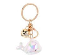 NIYANGLE Dolphin Party Favors Keychain: Iridescent Ocean Animal Keychain Bell For Kids Goodie Bag Fillers Under The Sea Birthday Party Supplies Baby Shower Return