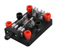 NIYANGLE Double Pole Double Throw Switch Electrical Experiment Teaching Equipment User-friendly Design Versatile Uses Black Plastic and Iron for Robot Control and Electronic Design