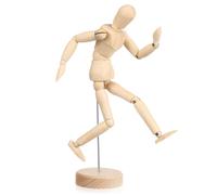 NIYANGLE Drawing Mannequin for Artists Adjustable Joints Posable Wooden Manikin Flexible Body Figure with Stable Base for Sketching Painting and Desk Decoration