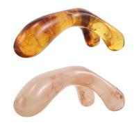 NIYANGLE Dual Fork Nose Scraper to 2pcs Resin for and Comb Set, Handheld Scraping Meridian Tool Breathing and Promote Overall Body Health Professional Beauty Salons Suitable