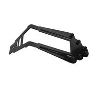 NIYANGLE Electric Guitar Tailpiece Bridge for String Jazz Guitars Black Hardtail Bridge Mounting Screws Replacement Parts for Upgrades and Repairs