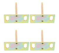 NIYANGLE Electric Motorcycle Seat Lock Hook Metal Plate 4Pcs Replacement Parts for Scooter Security