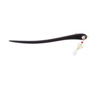 NIYANGLE Elegant Hairpin Vintage Wooden Hair Fork Intricate Flower Design for Chinese Wedding Asian Hair Accessories Sandalwood for Traditional Hairstyles