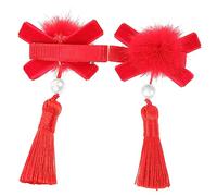 NIYANGLE Elegant Hanfu Headpiece Tassel Hairpin Chinese Hair Clip for Ponytails and Braids Adorable Girl Hair Accessories