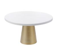 NIYANGLE Elegant White Iron Cake Display Stand for Desserts with Stable Placement and Safe Use, Lightweight Decorative Cake Stand for Displaying Desserts at Parties and Events