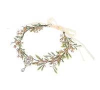 NIYANGLE Elven Fairy Crown Headpiece for Women with V-shaped Resin and Plastic Design, Comfortable Handmade Flower Headband, Versatile Photography Prop for Special Occasions and Cosplay