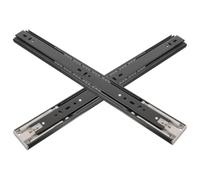 NIYANGLE Enhanced Durability Steel Draw Sliders with Buffer Damping Design and Three-Folding Guide Rail for Smooth Furniture Drawers, for Quiet Push to Open Drawer Runners