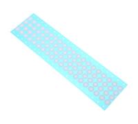 NIYANGLE Eptfe Synthetic Microporous Filter Membrane Disc 16×8Mm Blue Base 80Pcs Sheet for Mushroom Culture Bottle Lid Pads Breathable Filter Patch for Mushroom Growing Supplies