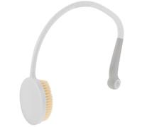 NIYANGLE Ergonomic Long Handle Back Brush for Shower, Portable Plastic Body Bath Brush with U-Shaped Design, Suitable for Daily Use by Disabled People and Elderly, Beige Colour
