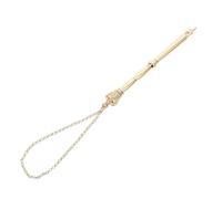 NIYANGLE Ergonomic Metal Torah Pointer Gold Crown Head Jewish Bible Reading Tool for Mitzvah Wedding Present Portable Handheld Gift for Synagogue School Travel