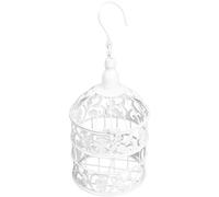 NIYANGLE European-style Iron Art Birdcage White Large Decorative Cage for Wedding and Home Display, Iron Birdcage Ornament for Showcase Decoration and Photography Prop