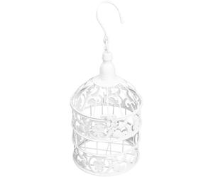 NIYANGLE European-style Iron Art Birdcage White Large Decorative Cage for Wedding and Home Display, Iron Birdcage Ornament for Showcase Decoration and Photography Prop