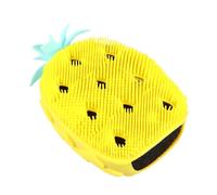NIYANGLE Exfoliating Shower Sponge Decorators Sponge Body Shower Brush Silicone Bath Brush Pineapple Shape Yellow
