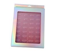 NIYANGLE Eyelash Box Cosmetic False Eyelash Container for Extension Accessories Bookshelf Tray and Window for Makeup Storage Random Color