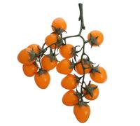 NIYANGLE Fake Tomatoes on Vine Simulation Fruit Model Foam Fake Fruit Skewers Miniature Plastic Cherry Tomatoes for Home and Office Display