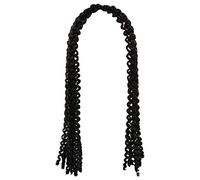 NIYANGLE Fashionable Black Curly Wig for Women Chic Synthetic Afro Hair Accessory Curly Design Natural-looking Easy Care Mild Shampoo