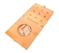 NIYANGLE Finger Exercise Pegboard for Hand Therapy with 9 Holes, Wooden and Metal Construction, Compact Design to Finger Dexterity and Strength for Post Surgery Individuals and Elderly