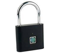 NIYANGLE Fingerprint Aluminum Alloy Padlock for Doors and Lockers Portable Smart Electronic Outdoor Lock Rustproof Security Lock for Suitcases Backpacks and Gates