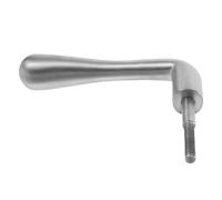 NIYANGLE Fireplace Door Replacement Handle Silver Wood Stove Pull Handle for Fire Pit and Fireplace Maintenance Sturdy for Home Heating