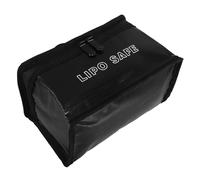 NIYANGLE Fireproof Lipo Battery Storage Bag with Large Capacity 7.3x4.3x3.3 Inch, Explosionproof Pvc and Non-woven Fabric Protective Case for Rechargeable Lithium Batteries, for Home