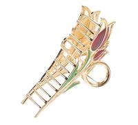 NIYANGLE Flower Hair Clip Tulip Hairpin Women's Hair Clip Long Stylish Accessory