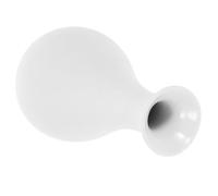 NIYANGLE Flower Vase Hydroponic Ornament Ceramic with Narrow Opening in White, Modern Simple Design and Home Adornment for Household Desktop or Office Decoration