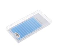 NIYANGLE Fluorescent False Eyelashes for Women, Hand-made Simulation Material, Not Easy to Deform, Blue Colour, 1 Box, for Cosplay and Making