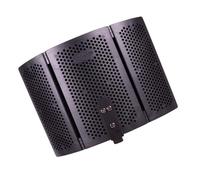 NIYANGLE Foldable Abs Windproof Mic Cover Noise Reduction Net Microphone Protector Easy to Install Dust and Saliva Shield for Recording and Singing