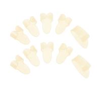 NIYANGLE Glow-in-the-dark Guitar Finger Picks Set of 2, Acoustic Guitar and Banjo Finger Protector Caps, Beige Fingertip Covers for Ukulele and Bass Playing Accessories