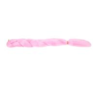 NIYANGLE Glowing Braiding Hair, Glow the Dark Braids Wig, High Temperature Silk Hair Extension, Pink, Decorative Hairpiece for Women, Parties and Cosplay